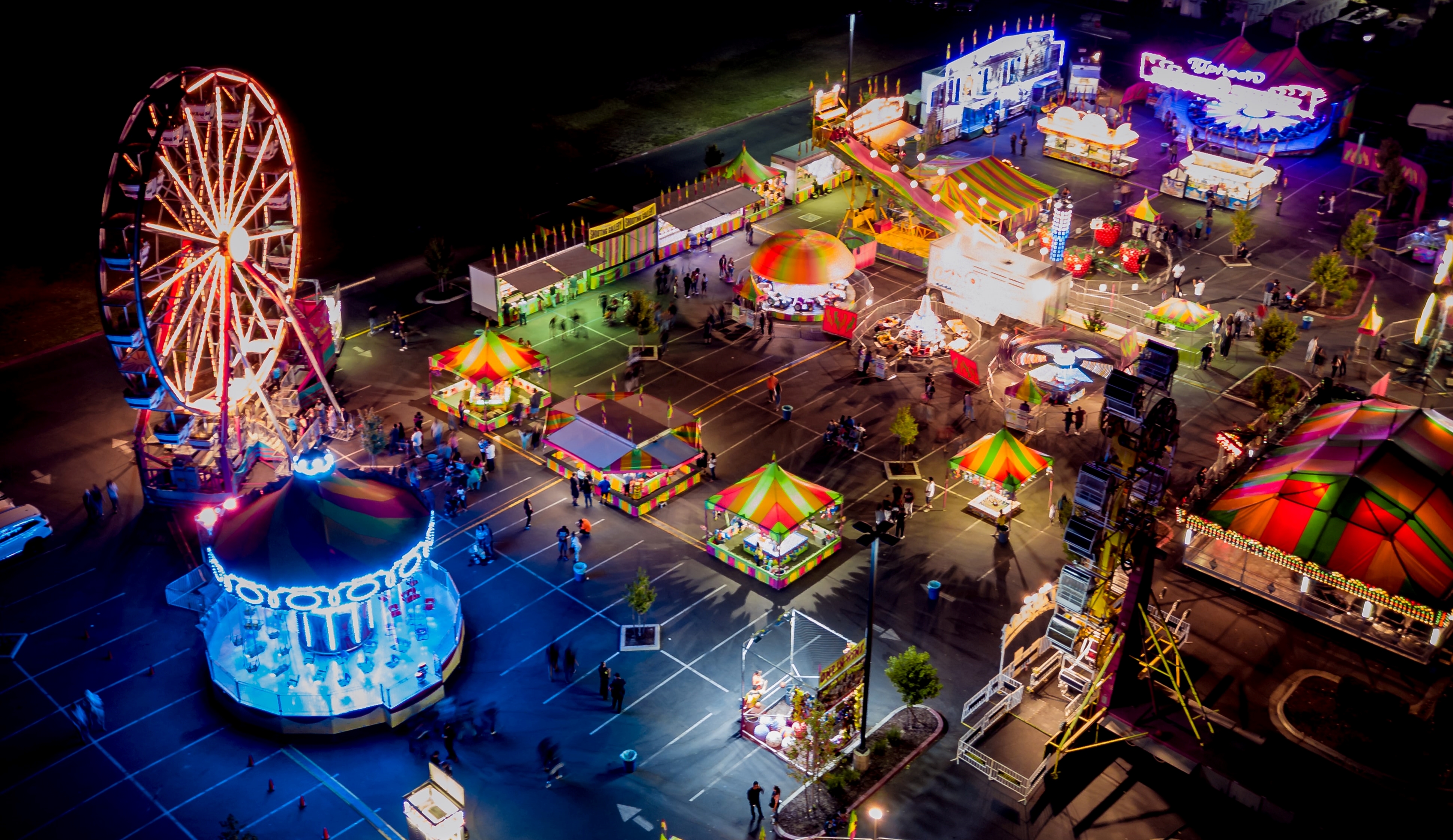fair, festival, things to do, lights, nightlife, people, carnival, 