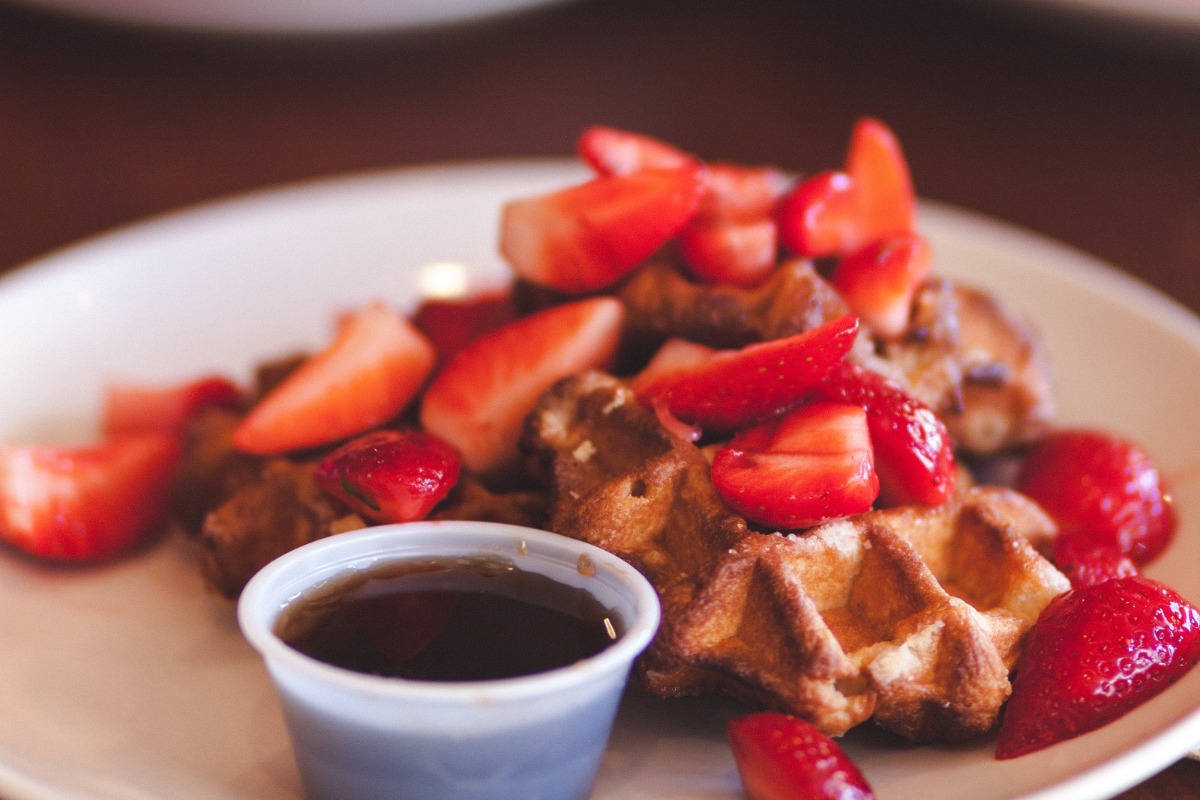 food, culinary, cuisine, dish, places to eat in Medford, breakfast restaurant, brunch, waffles, strawberries