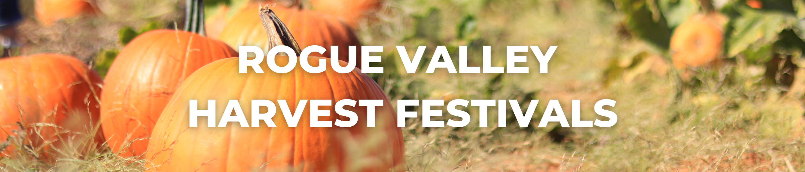 Rogue Valley Harvest Festivals Blog Header