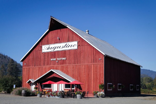 Augustino Estate & Vineyard in Grants Pass, Oregon, winery, wine, barn, tasting room